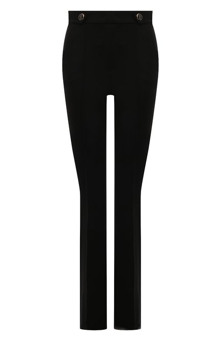 Женские брюки из вискозы LIU JO черного цвета, арт. CF3055/J1857 | Фото 1 (Длина (брюки, джинсы): Удлиненные; Материал внешний: Вискоза; Материал сплава: Проставлено; Драгоценные камни: Проставлено; Стили: Кэжуэл; Женское Кросс-КТ: Брюки-одежда; Силуэт Ж (брюки и джинсы): Расклешенные)