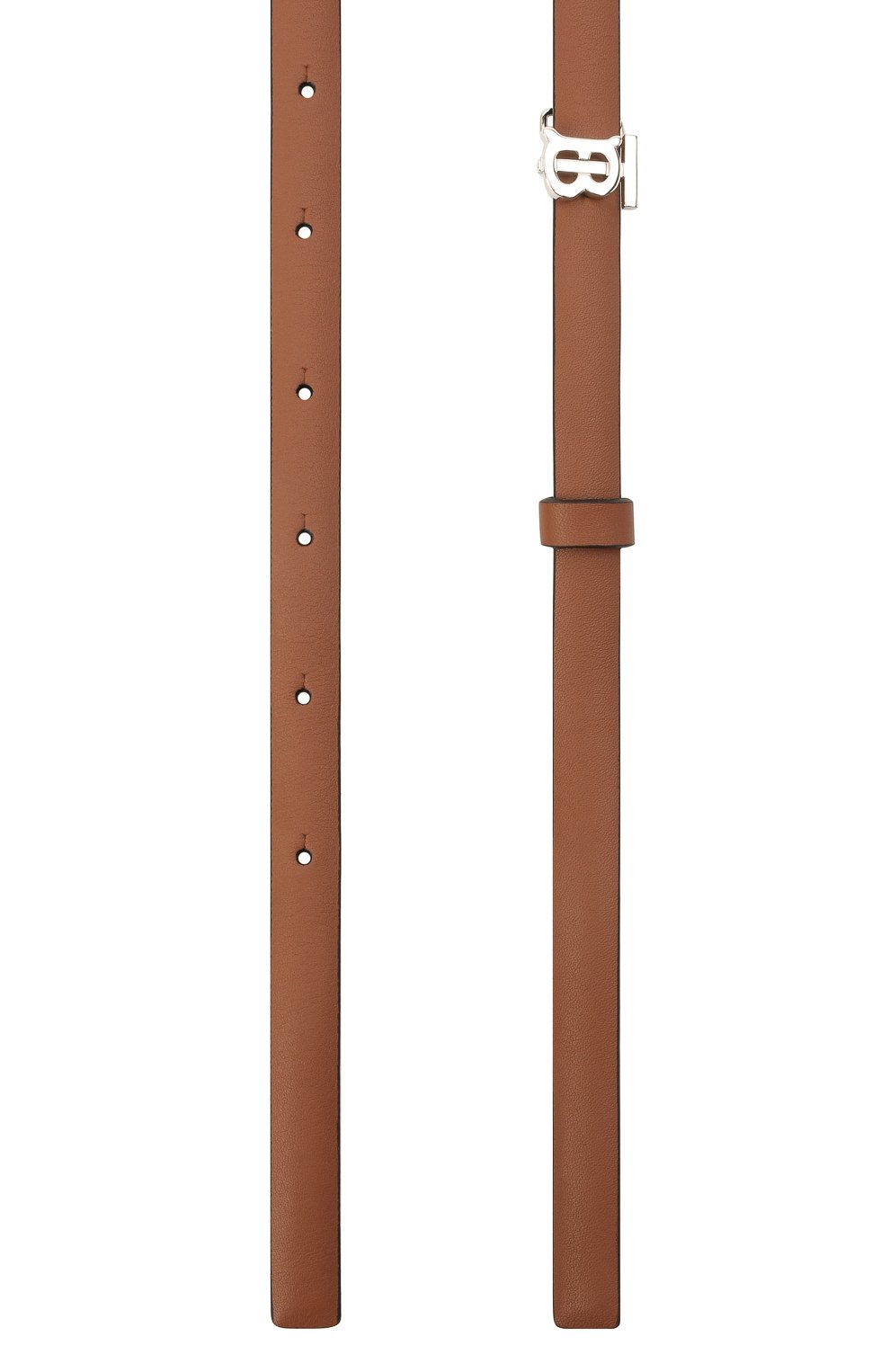 Женский кожаный ремень BURBERRY коричневого цвета, арт. 8011700 | Фото 3 (Материал: Натуральная кожа; Статус проверки: Проверено, Проверена категория)