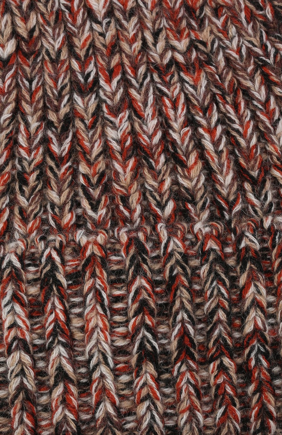 Женская шапка из кашемира и шерсти CHLOÉ коричневого цвета, арт. CHC21WMB03630 | Фото 4 (Материал: Текстиль, Кашемир, Шерсть)