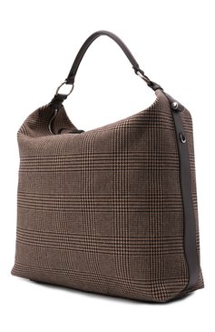 Женская сумка bridle large RALPH LAUREN коричневого цвета, арт. 435856510 | Фото 3 (Сумки-технические: Сумки top-handle; Ремень/цепочка: На ремешке; Материал: Текстиль; Размер: large)