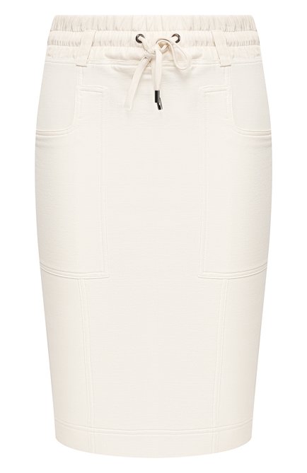 Женская юбка из смеси шелка и хлопка TOM FORD белого цвета, арт. GCJ258-FAX468 | Фото 1 (Длина Ж (юбки, платья, шорты): До колена; Материал внешний: Шелк; Женское Кросс-КТ: Юбка-карандаш, Юбка-одежда; Материал подклада: Хлопок; Статус проверки: Проверена категория; Региональные ограничения белый список (Axapta Mercury): RU)