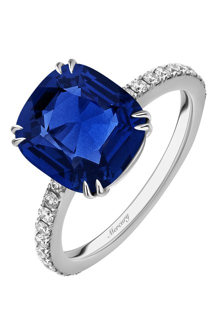 Женские кольцо MERCURY бесцветного цвета, арт. MR23653WS | Фото 1 (Материал сплава: Белое золото; Драгоценные камни: Бриллианты)