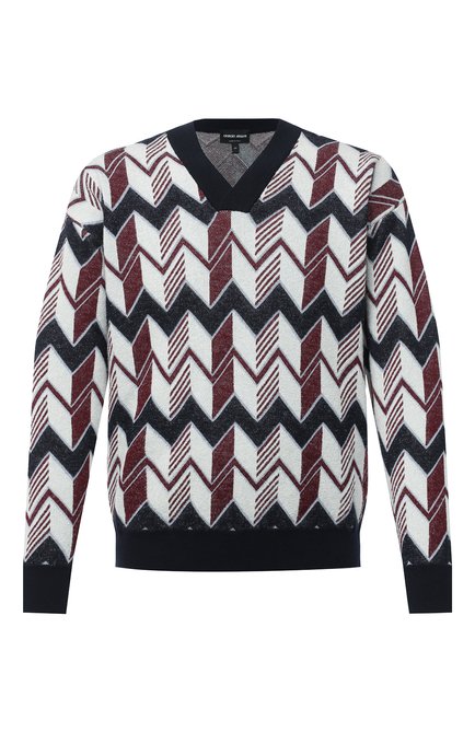 Мужской пуловер из кашемира и шелка GIORGIO ARMANI разноцветного цвета по цене 152000 руб., арт. 6HSM16/SM14Z | Фото 1