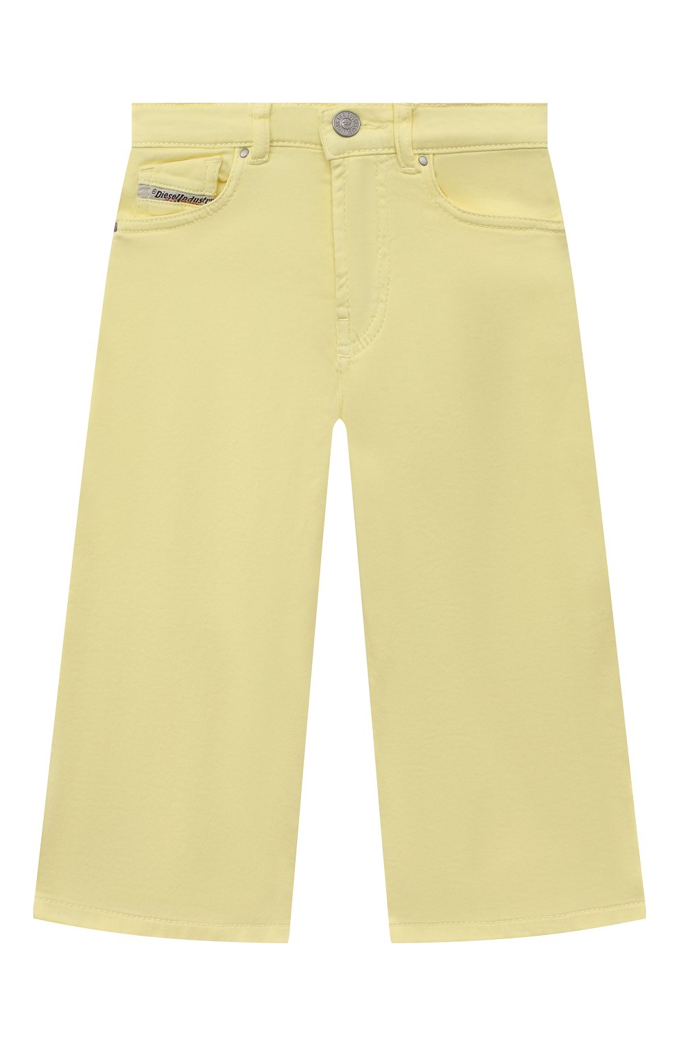 Детские джинсы DIESEL желтого цвета, арт. J01275/KXBGZ | Фото 1 (Детали: Однотонный; Материал внешний: Хлопок)