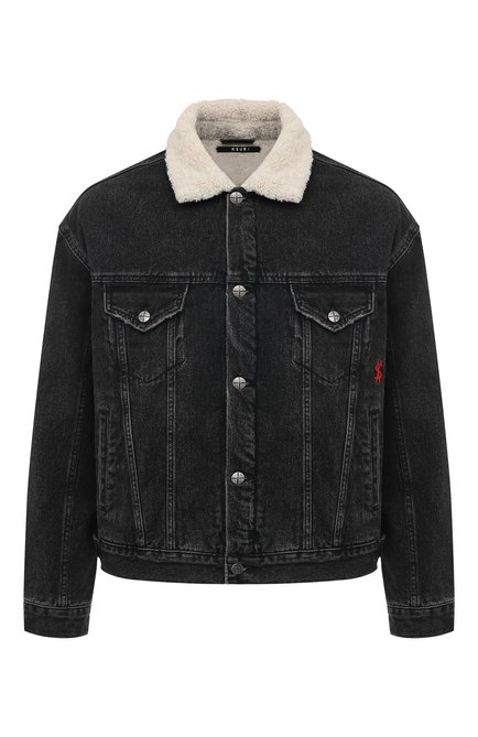 Мужская джинсовая куртка KSUBI черного цвета по цене 49950 руб., арт. MFA23JK010 | Фото 1