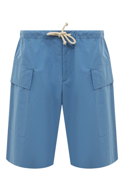 Мужские хлопковые шорты JIL SANDER голубого цвета по цене 82050 руб., арт. J47KA0118/J45127 | Фото 1