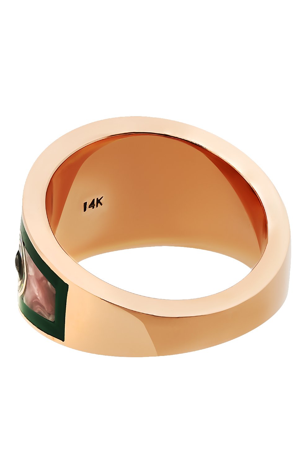 Женские кольцо JACQUIE AICHE бесцветного цвета, арт. 2107077 | Фото 4 (Драгоценные камни: Бриллианты; Материал сплава: Розовое золото)