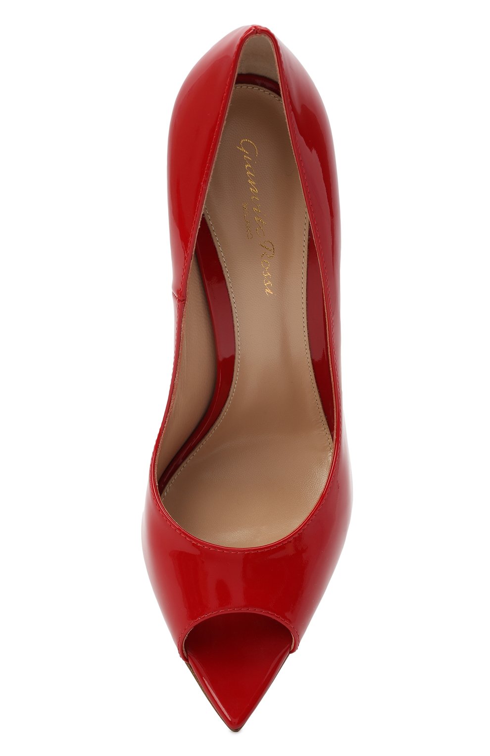 Женские кожаные туфли musa GIANVITO ROSSI красного цвета, арт. G50614.15RIC.VERTABS | Фото 5 (Каблук высота: Высокий; Материал внутренний: Натуральная кожа; Каблук тип: Шпилька; Подошва: Плоская)