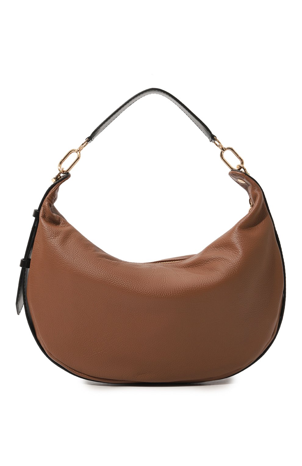 Женская сумка oyster hobo medium BORBONESE коричневого цвета, арт. 923738 | Фото 6 (Сумки-технические: Сумки top-handle; Размер: medium; Материал: Натуральная кожа)