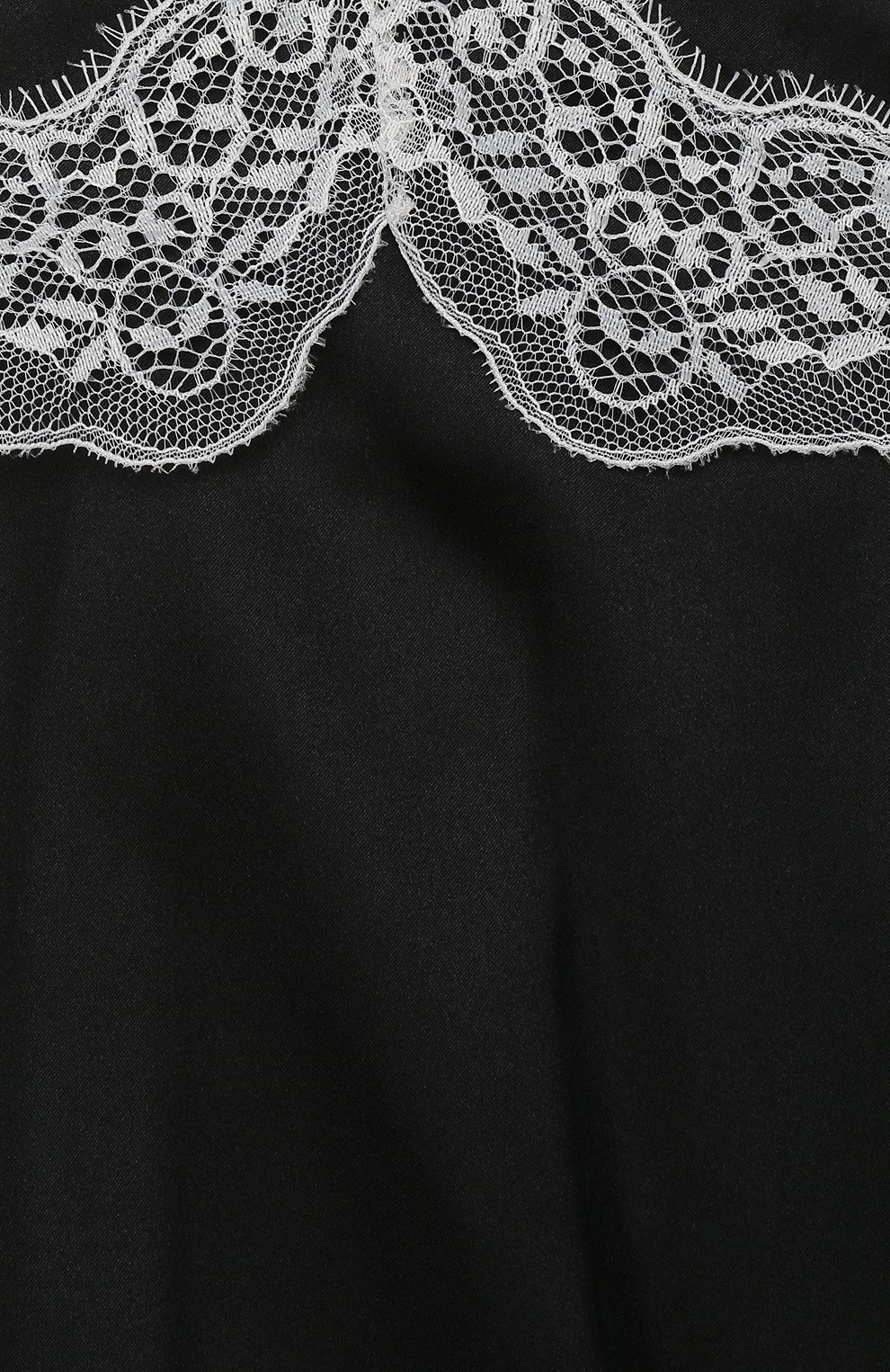 Детская шелковая пижама LA PERLA черного цвета, арт. 71201/8A-14A | Фото 3 (Материал внешний: Шелк; Рукава: Короткие; Девочки Кросс-КТ: Пижама)