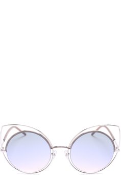 Женские солнцезащитные очки MARC JACOBS (THE) серебряного цвета, арт. MARC 10 TYY | Фото 2 (Материал внутренний: Не назначено; Региональные ограничения белый список (Axapta Mercury): Не проставлено; Нос: Не проставлено; Тип очков: С/з)