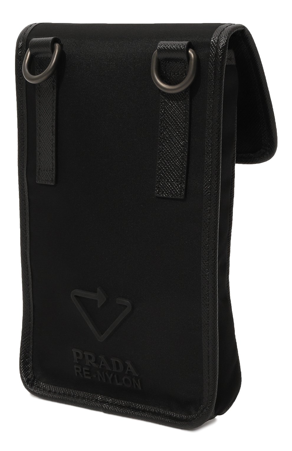 Текстильный чехол для телефона PRADA черного цвета, арт. 2ZH109-5ECO-F0002 | Фото 2 (Региональные ограничения белый список (Axapta Mercury): Не проставлено; Нос: Не проставлено)