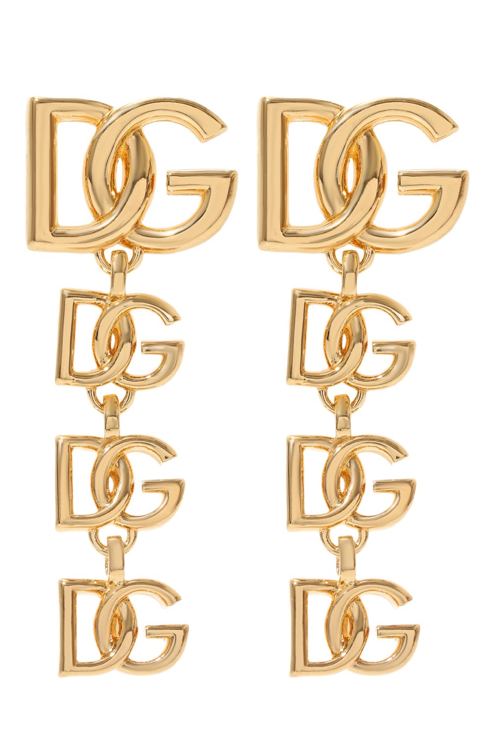 Женские серьги DOLCE & GABBANA золотого цвета, арт. WEP6L8 W1111/G0LD/M | Фото 1 (Региональные ограничения белый список (Axapta Mercury): Не проставлено; Нос: Не проставлено; Материал: Металл)