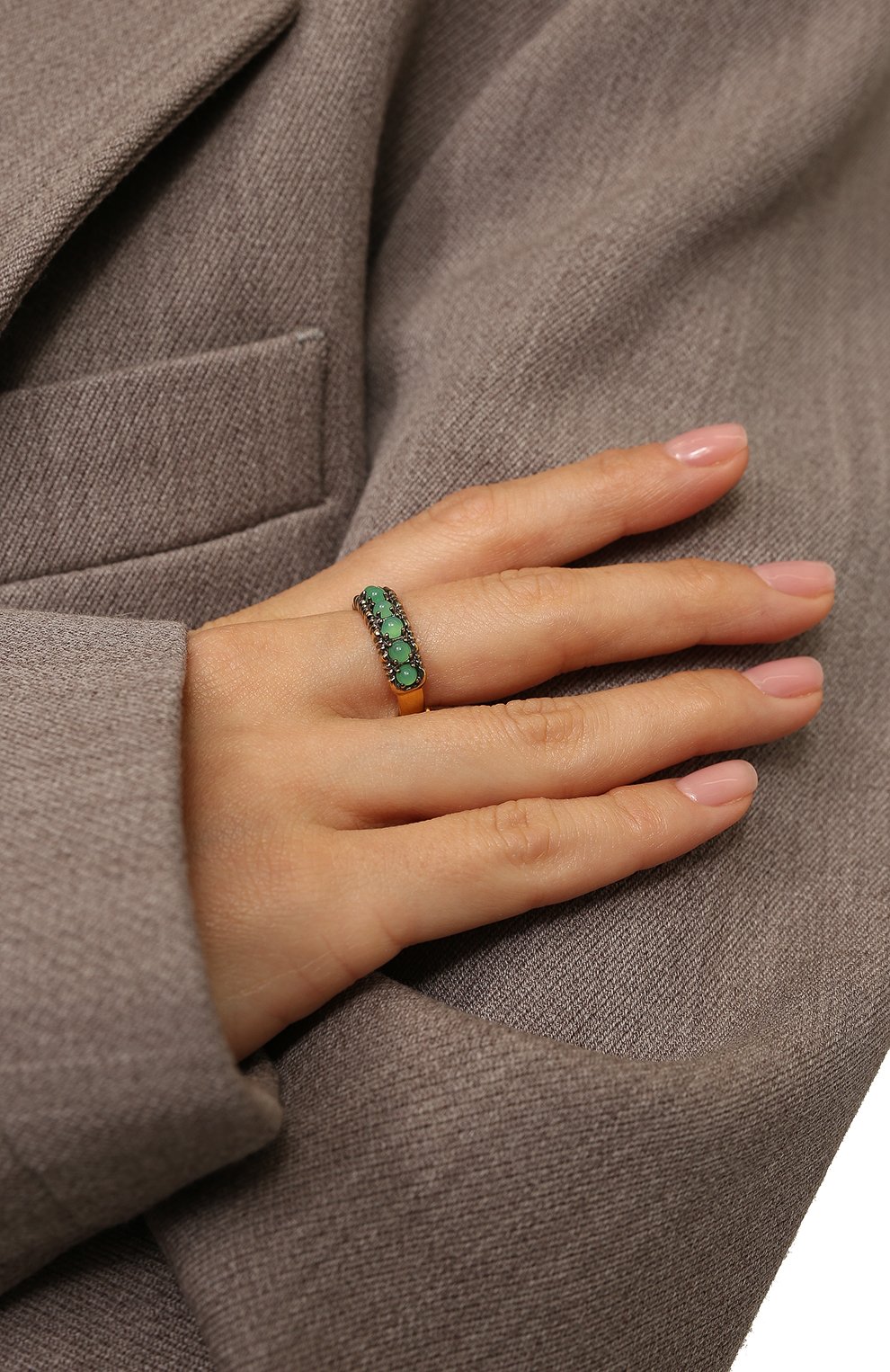 Женское кольцо small bubbles QUEENSBEE разноцветного цвета, арт. 102139 | Фото 2 (Материал: Серебро)