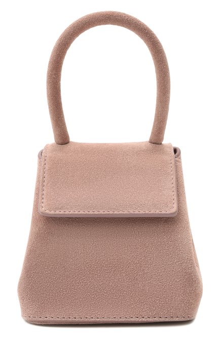 Женская сумка liza mini RUBEUS MILANO розового цвета, арт. 014/18 | Фото 1 (Материал: Натуральная кожа, Натуральная замша; Ремень/цепочка: На ремешке; Размер: mini; Сумки-технические: Сумки top-handle)