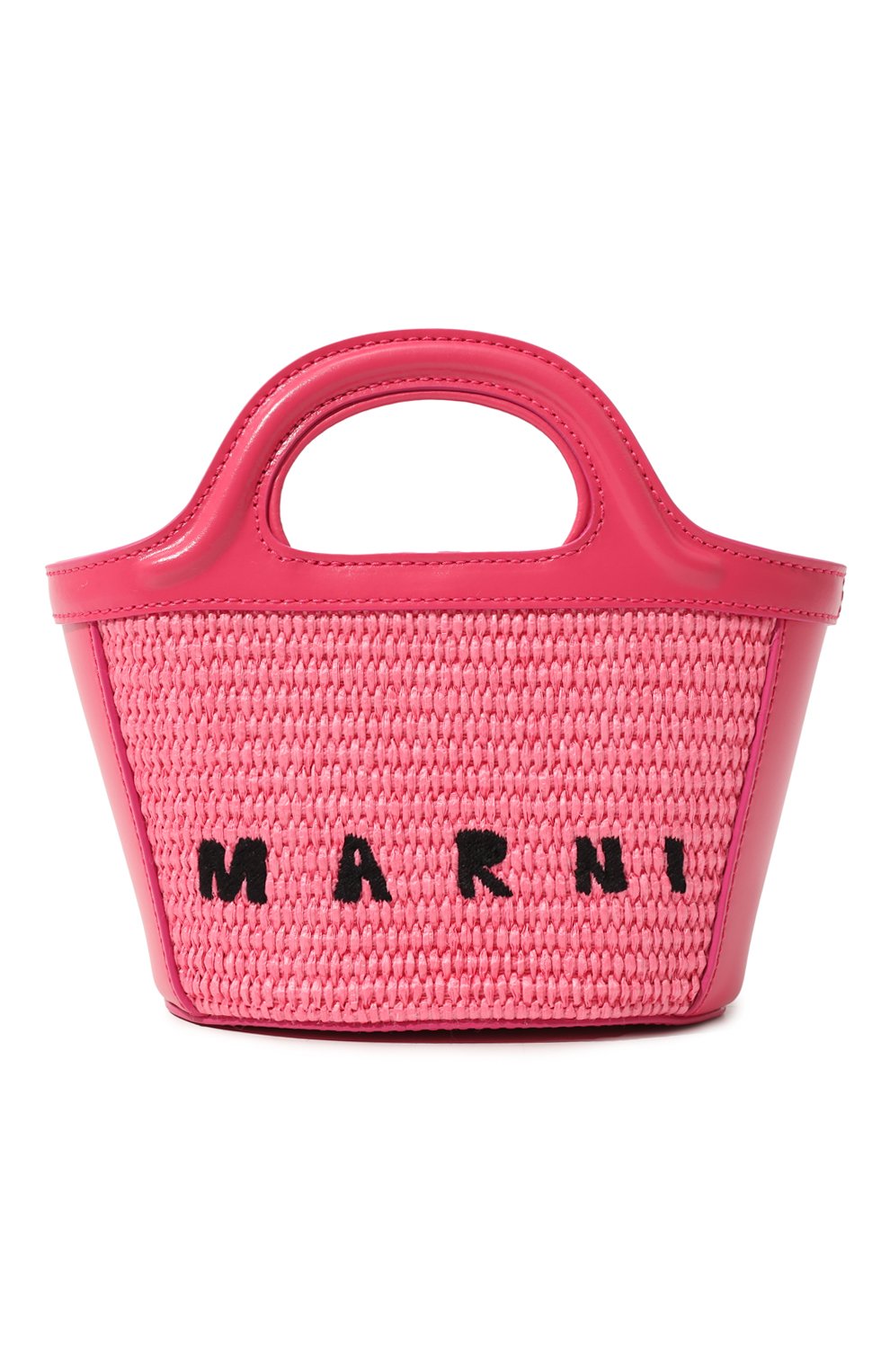 Женская сумка tropicalia micro MARNI фуксия цвета, арт. BMMP0067Q0/P3860 | Фото 1 (Сумки-технические: Сумки top-handle; Материал: Текстиль)