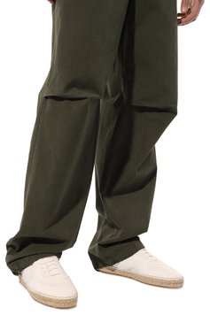 Мужские текстильные эспадрильи replica MAISON MARGIELA белого цвета, арт. S57WS0445/P4751 | Фото 3 (Материал внешний: Текстиль; Материал сплава: Проставлено; Нос: Не проставлено; Материал внутренний: Текстиль; Стили: Кэжуэл)