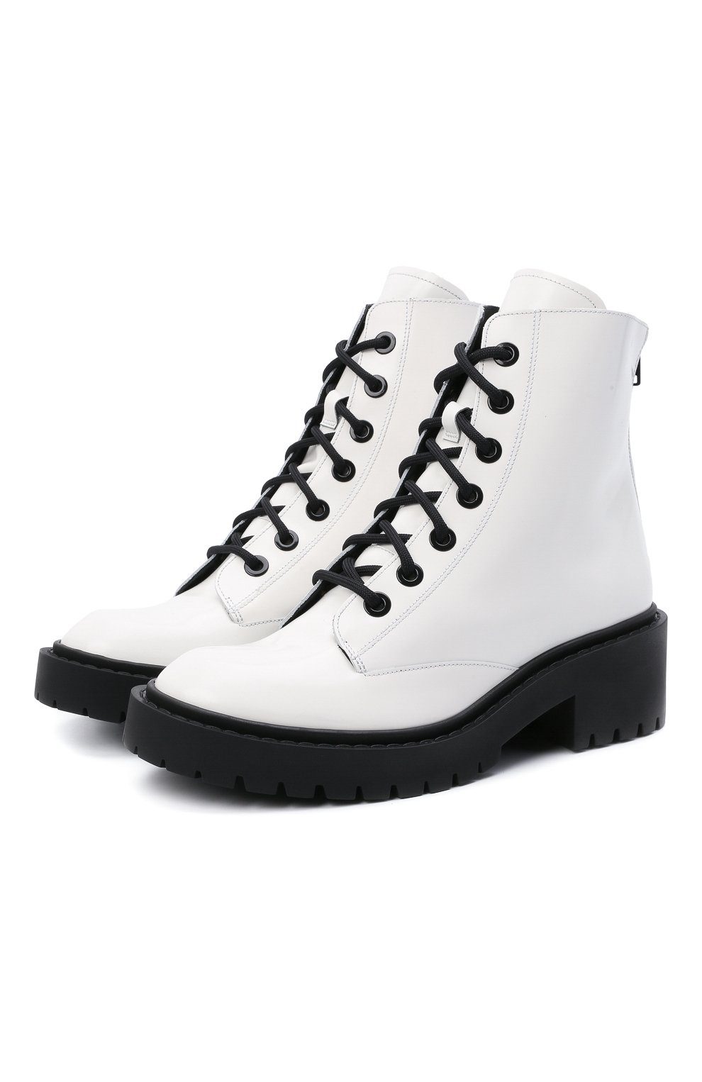 Кожаные ботинки City Kenzo FB52BT340L67, цвет белый, размер 38