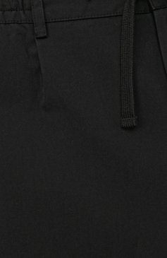 Детские хлопковые брюки DOLCE & GABBANA черного цвета, арт. L43P32/FUFIP/2-6 | Фото 3 (Случай: Повседневный; Материал сплава: Проставлено; Нос: Не проставлено; Материал внешний: Хлопок)