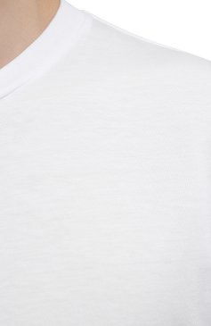 Мужская хлопковая футболк а CITIZENS OF HUMANITY белого цвета, арт. MSK500 | Фото 5 (Принт: Без принта; Рукава: Короткие; Длина (для топов): Стандартные; Материал внешний: Хлопок; Стили: Кэжуэл)