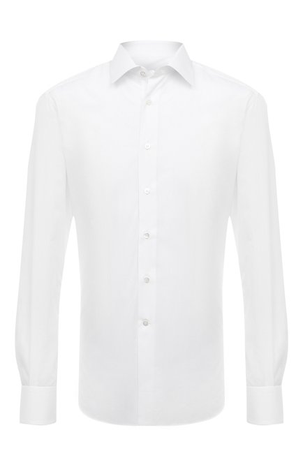 Мужская хлопковая сорочка STEFANO RICCI белого цвета по цене 98950 руб., арт. MC007131/R1 | Фото 1