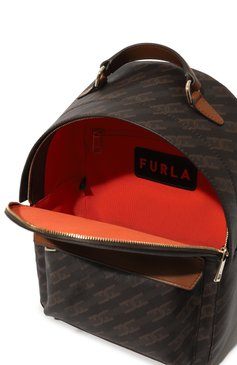 Женский рюкзак furla favola FURLA коричневого цвета, арт. WB00897/BX1720 | Фото 5 (Размер: medium; Материал: Текстиль, Экокожа; Стили: Кэжуэл)