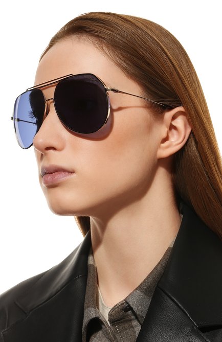 Женские солнцезащитные очки TOM FORD синего цвета, арт. TF926 28V | Фото 2 (Тип очков: С/з; Кросс-КТ: С/з-унисекс; Оптика Гендер: оптика-унисекс; Очки форма: Авиаторы)