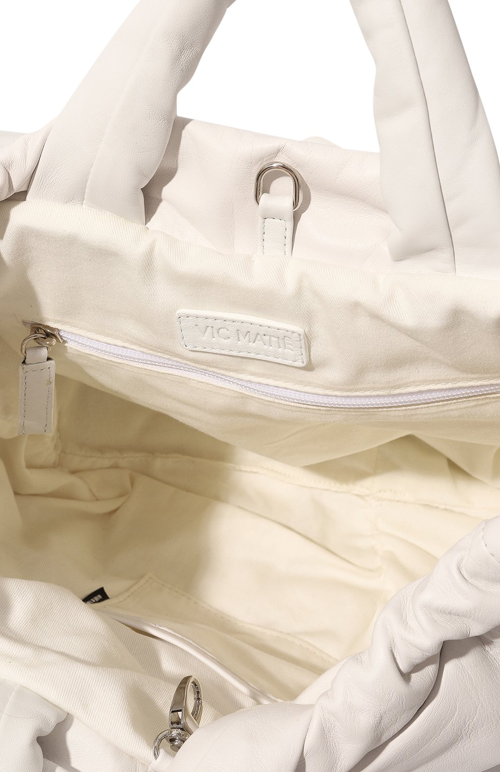 Женский рюкзак peggy small VIC MATIE белого цвета, арт. 1C0224T_999BE70 | Фото 5 (Материал: Натуральная кожа; Размер: mini; Стили: Кэжуэл)