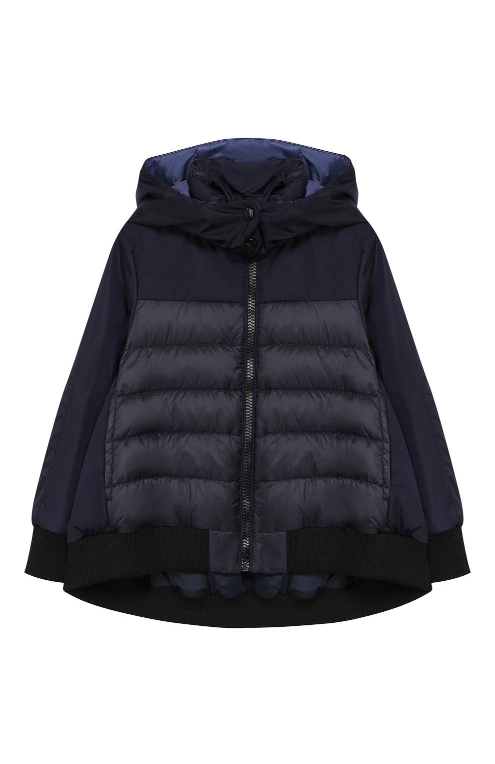 Верхняя одежда Moncler Enfant, Куртка на молнии Moncler Enfant, Италия, Синий, Полиамид: 100%; Подкладка-полиамид: 100%;, 7178093  - купить