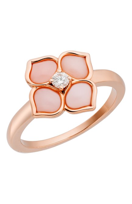 Женские кольцо CHOPARD бесцветного цвета, арт. 828242-5010 | Фото 1 (Материал сплава: Розовое золото; Драгоценные камни: Бриллианты)