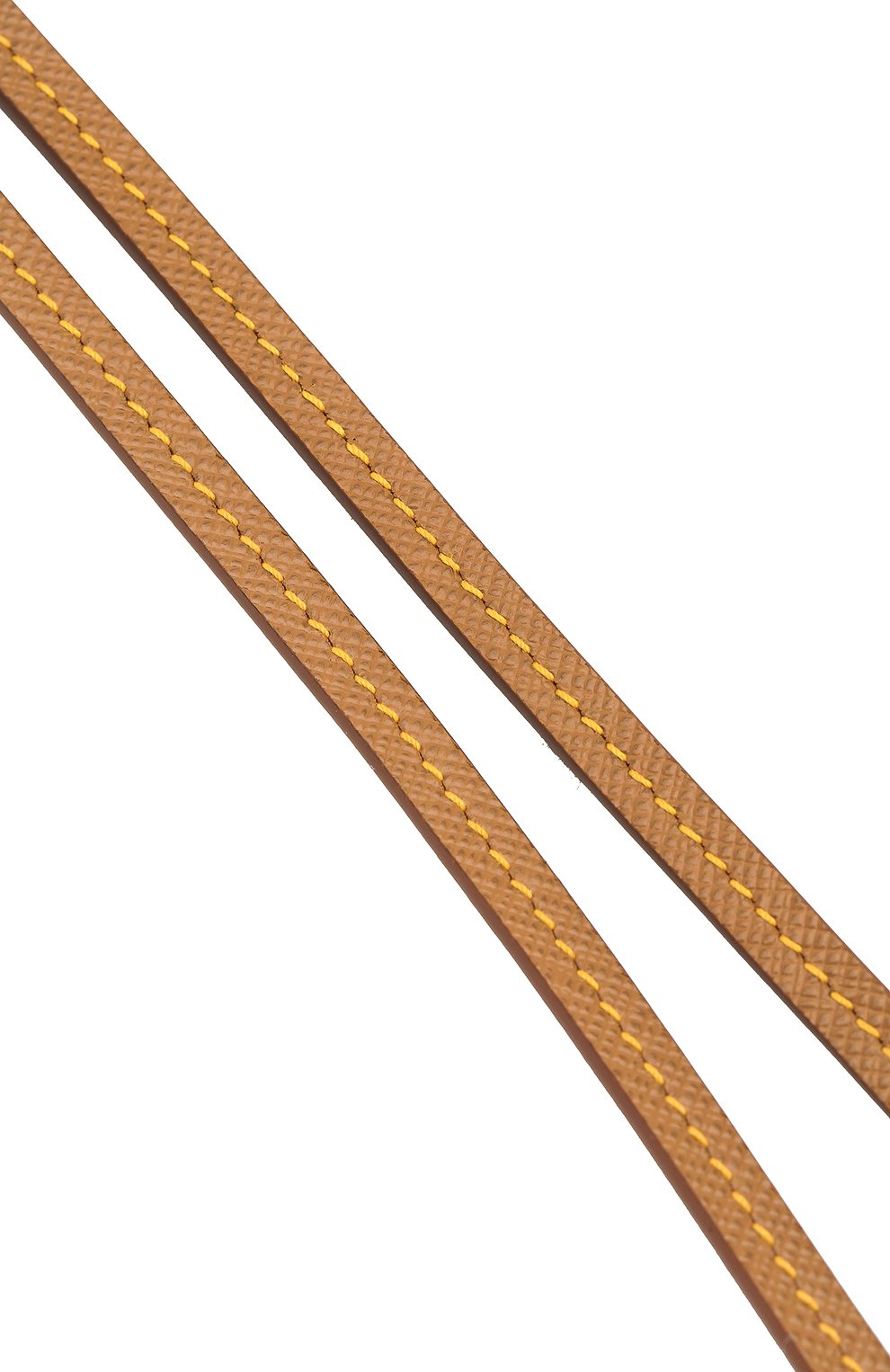Мужской кожаный галстук bolo PRADA коричневого цвета, арт. 2IC027-QHH-F098L | Фото 4 (Принт: Без принта; Материал: Натуральная кожа)