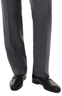 Мужские кожаные пенни-лоферы W.GIBBS черного цвета, арт. 2339003/BABY SC0ZIA | Фото 3 (Материал внутренний: Натуральная кожа; Стили: Классический)
