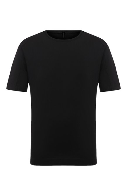 Мужская футболка из хлопка и льна TRANSIT черного цвета по цене 14700 руб., арт. CFUTRW1360 | Фото 1