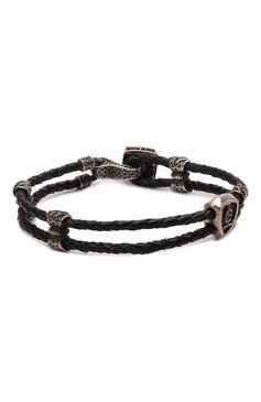 Мужской браслет возрождение империи GL JEWELRY черного цвета, арт. M4401017-S97-01 | Фото 1 (Материал: Натуральная кожа; Региональные ограничения белый список (Axapta Mercury): RU)