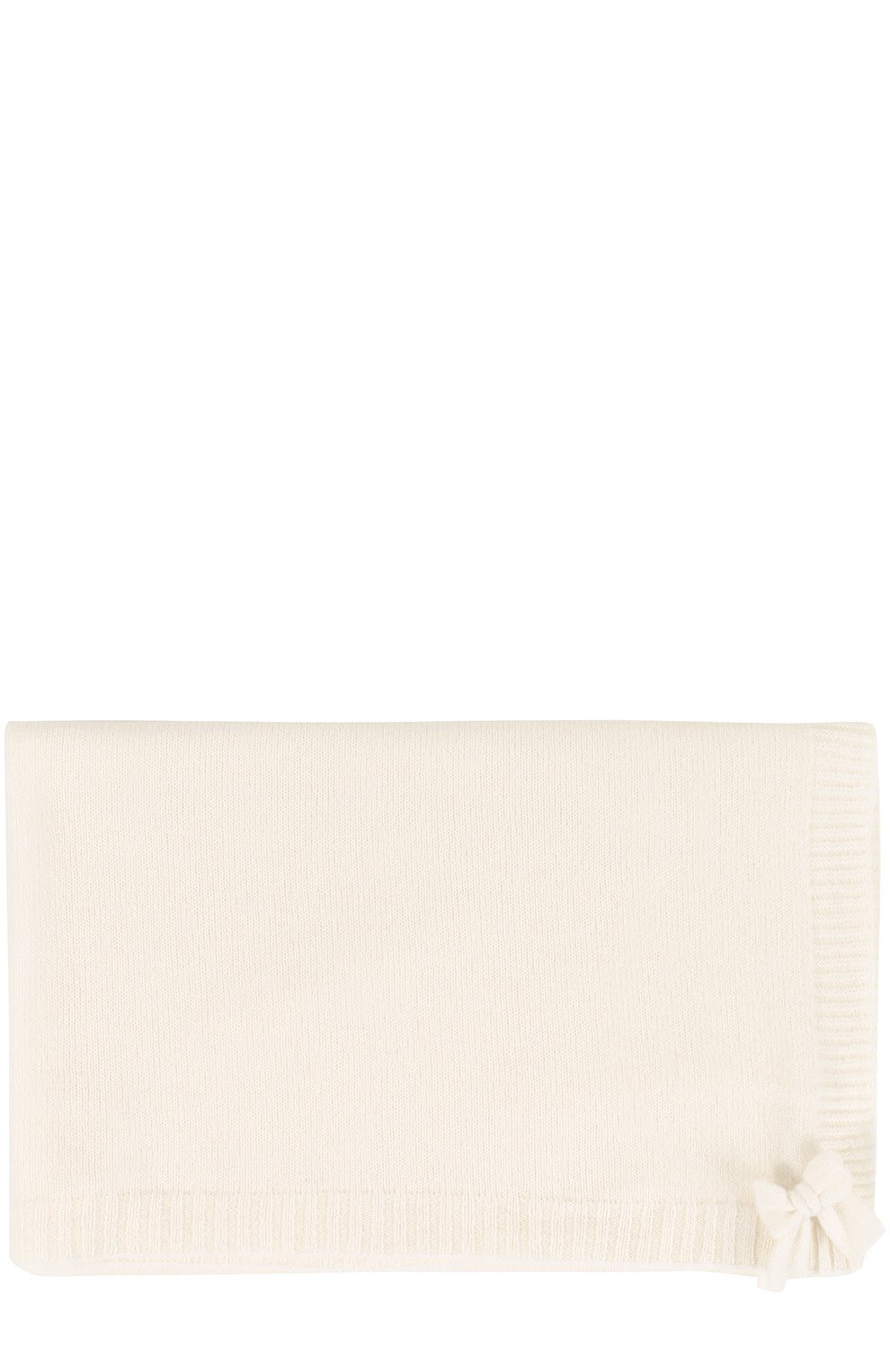 Детского одеяло из кашемира BABY T белого цвета, арт. 16AIC882C0 | Фото 1 (Материал: Текстиль, Кашемир, Шерс�ть; Материал внутренний: Не назначено; Материал сплава: Проставлено; Нос: Не проставлено; Статус проверки: Проверена категория)
