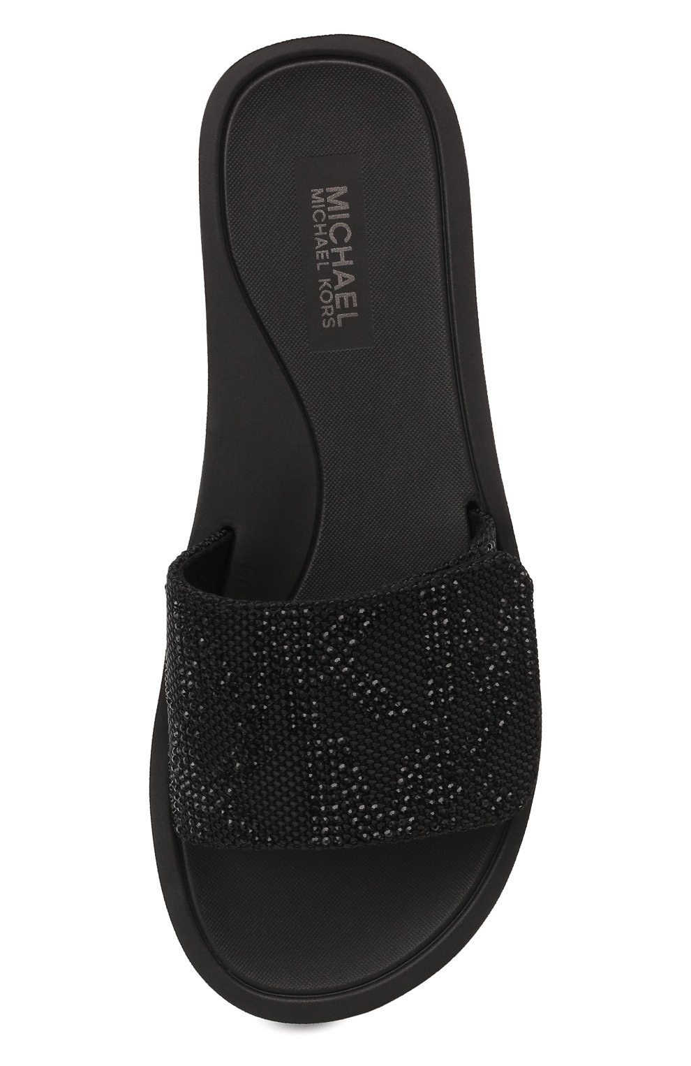 Женские черные шлепанцы mk platform MICHAEL MICHAEL KORS купить в ...