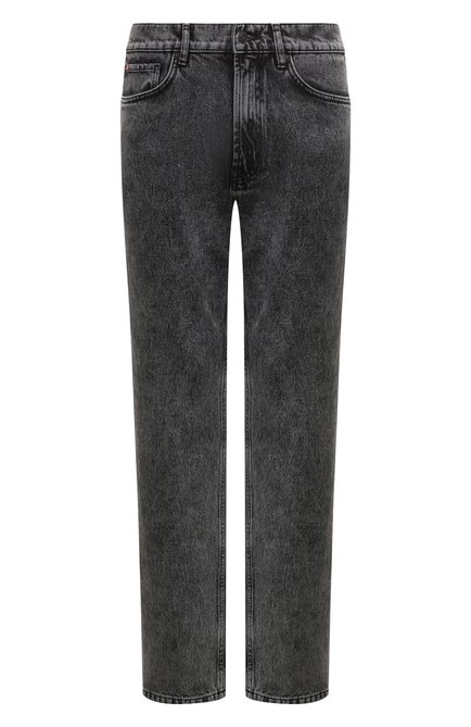 Мужские джинсы HUGO темно-серого цвета, арт. 50511316 | Фото 1 (Драгоценные камни: Проставлено; Длина (брюки, джинсы): Стандартные; Материал сплава: Проставлено; Материал внешний: Хлопок)