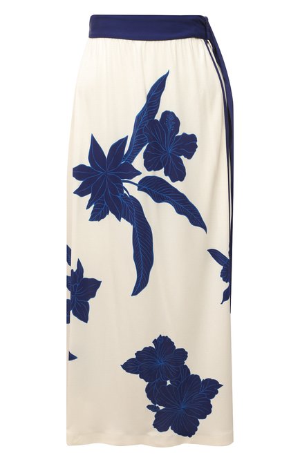 Женская юбка из вискозы и шелка LORO PIANA молочного цвета по цене 182000 руб., арт. FAL5953 | Фото 1
