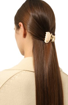 Женская заколка для волос ALEXANDRE DE PARIS кремвого цвета, арт. ICC45-14339-03A23 OS | Фото 2 (Материал сплава: Проставлено; Нос: Не проставлено)