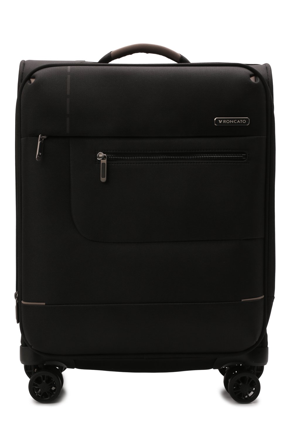 Женский дорожный чемодан sidetrack RONCATO черного цвета, арт. 41527301 | Фото 1 (Региональные ограничения белый список (Axapta Mercury): RU; Материал: Текстиль; Размер: large)