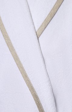 Женский халат light terry&linen crepe FRETTE белого цвета, арт. FR6732 D2060 G02M | Фото 5 (Re-sync: On; Материал сплава: Проставлено; Нос: Не проставлено; Материал внешний: Хлопок)