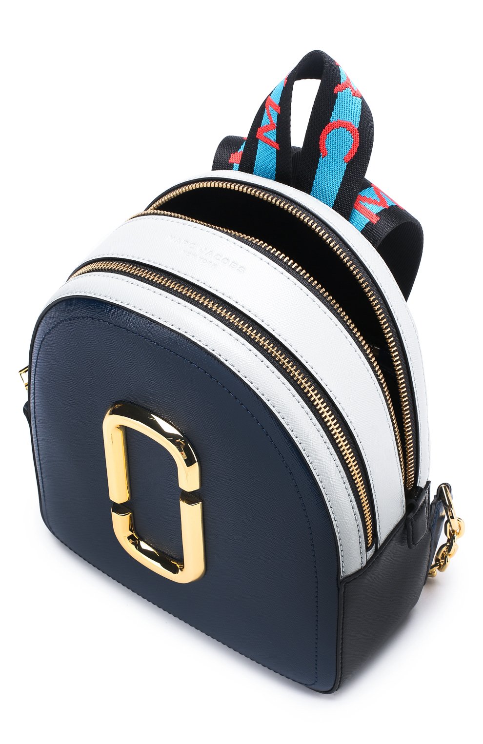 Женский рюкзак snapshot MARC JACOBS (THE) темно-синего цвета, арт. M0014491 | Фото 4 (Материал: Натуральная кожа; Стили: Кэжуэл; Статус проверки: Проверена категория; Размер: large)