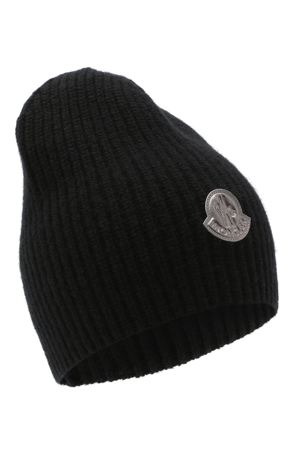 Женская шерстяная шапка MONCLER черного цвета, арт. F2-093-9Z744-00-A9197 | Фото 1 (Материал: Текстиль, Шерсть)