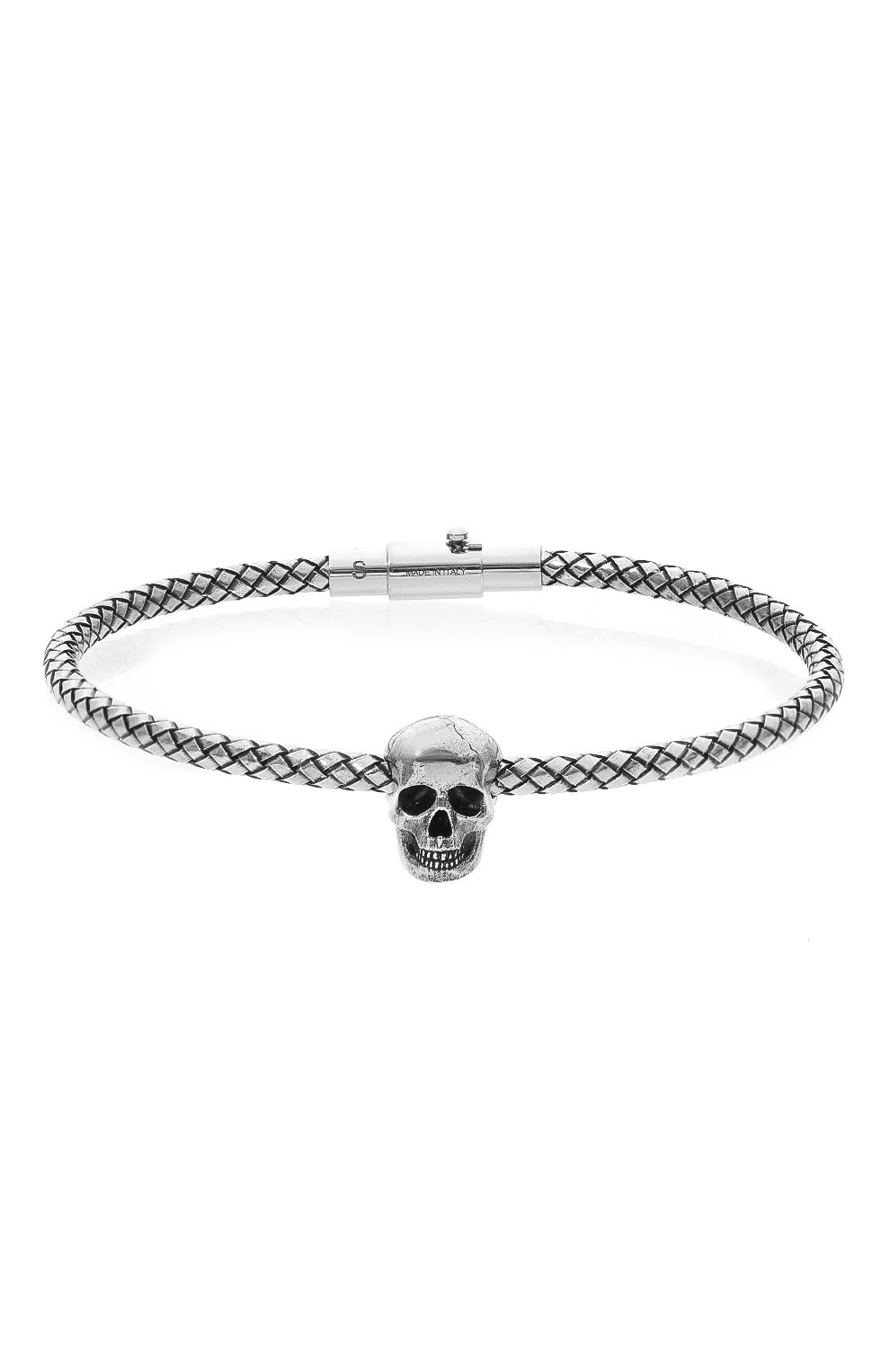 Мужской браслет ALEXANDER MCQUEEN серебряного цвета, арт. 705850/J160Y | Фото 1 (Материал: Металл)