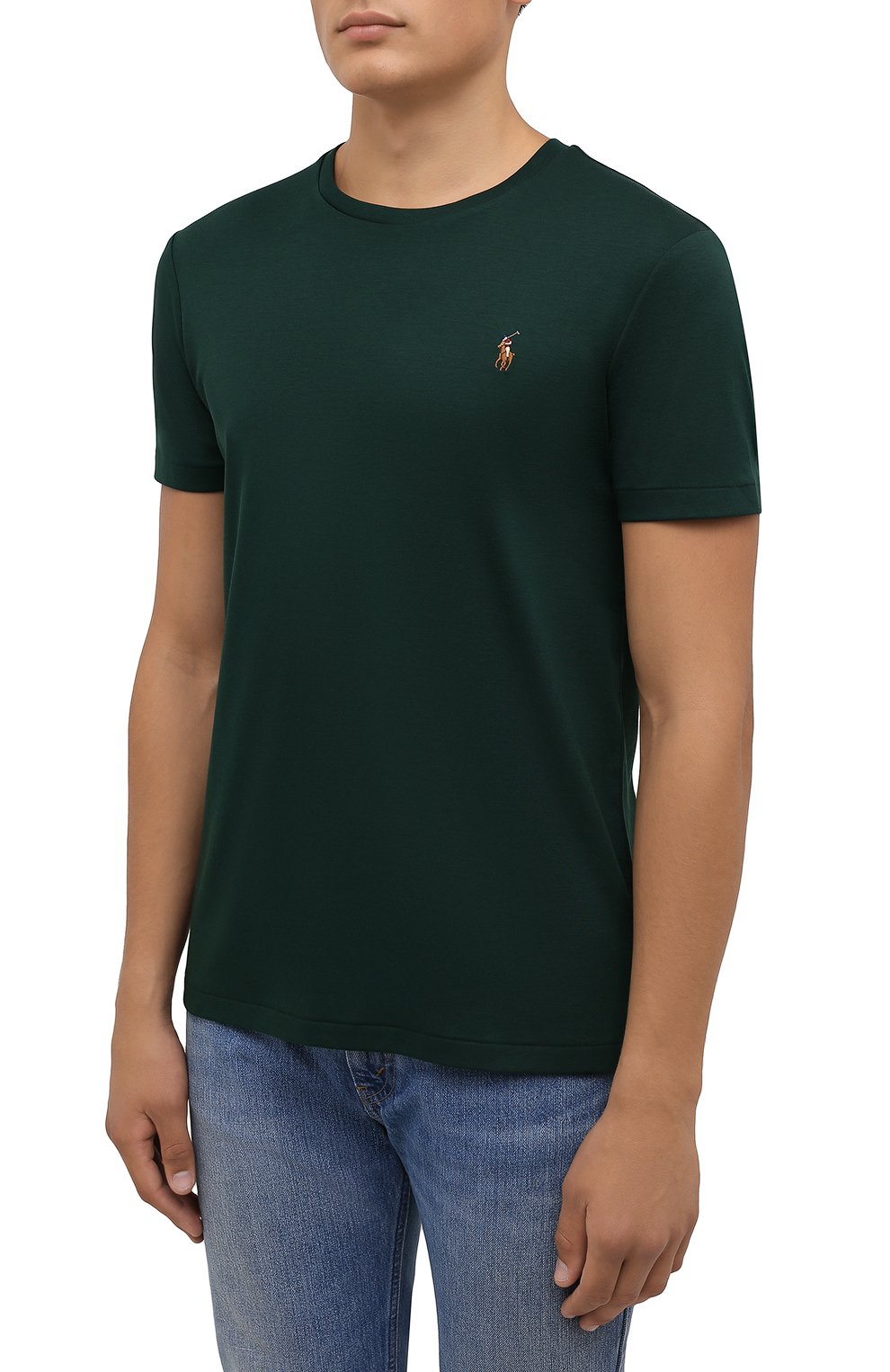 Polo Ralph Lauren - Зеленая хлопковая футболка Wimbledon