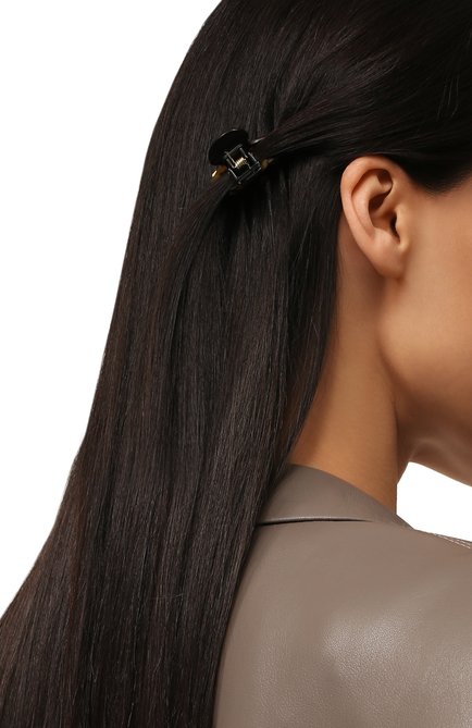 Женская заколка для волос ALEXANDRE DE PARIS черного цвета, арт. ACCB-2849 W | Фото 2 (Материал: Пластик)