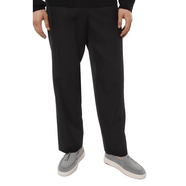 фото Замшевые слипоны santoni