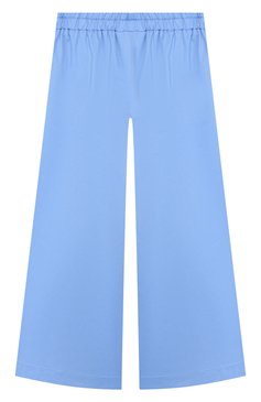 Детские хлопковые брюки PAADE MODE голубого цвета, арт. 20218202/10Y-16Y | Фото 1 (Девочки Кросс-КТ: Брюки-одежда; Материал внешний: Хлопок; Ростовка одежда: 12 лет | 152 см)