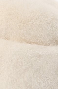Женская шапка лада из меха норки FURLAND белого цвета, арт. 0178502110005300000 | Фото 3 (Материал: Натуральный мех)
