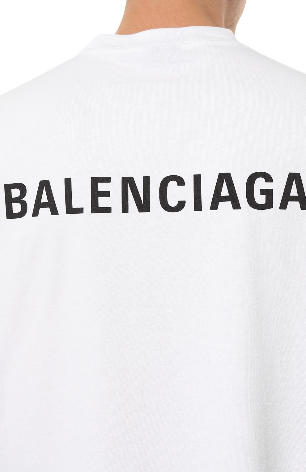 Хлопковая футболка Balenciaga  612966 TIVG5 Фото 5